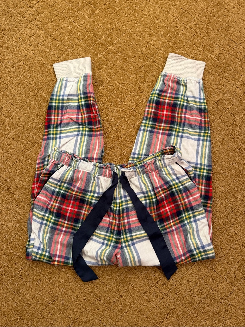 Aerie Plaid Flannel Cotton Pajama Lounge Jogger Pants Drawstring Women’s M